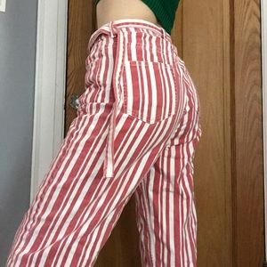 candy striped UO pants